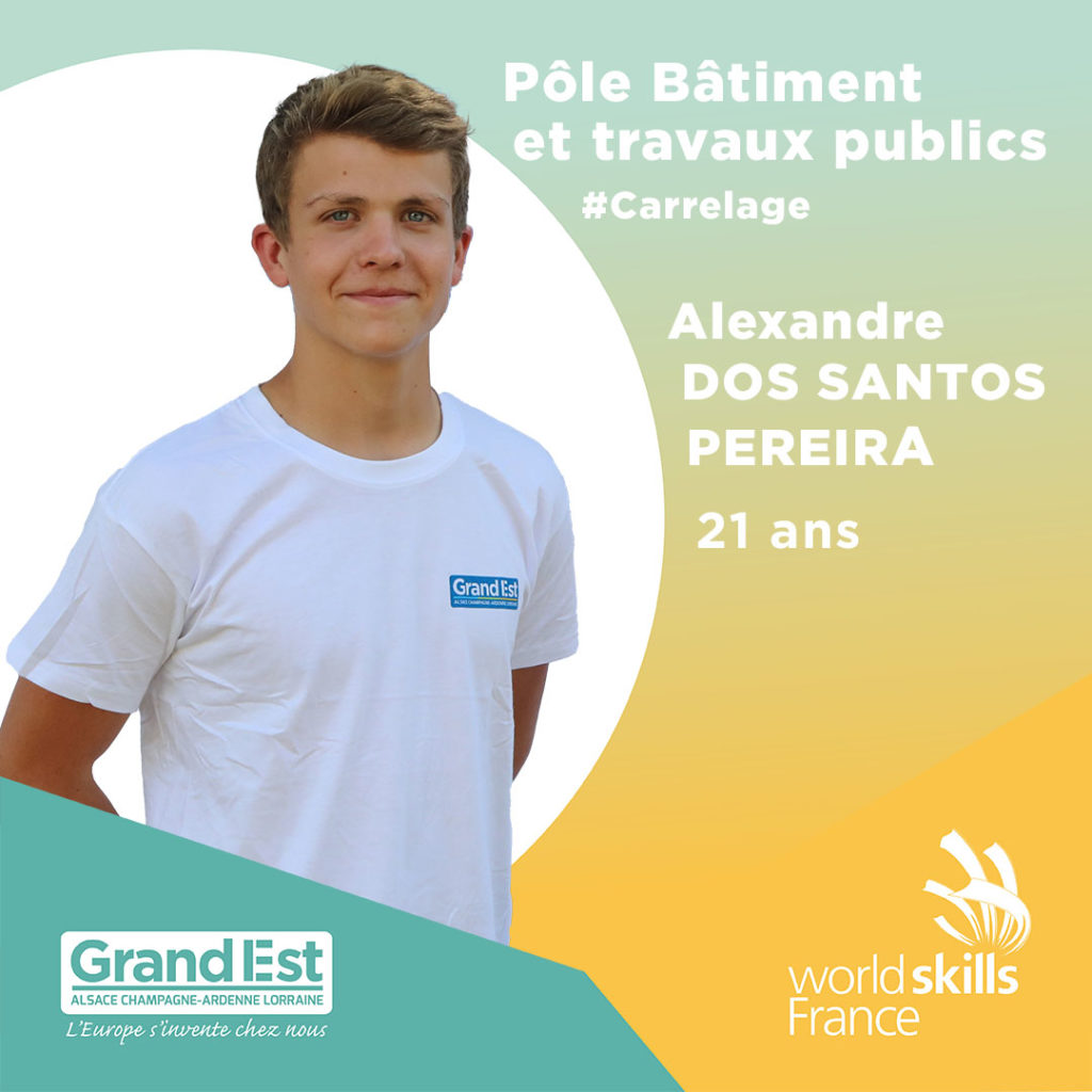 Alexandre DOS SANTOS PERREIRA participant Worldskills plus grande compétition mondiale des métiers